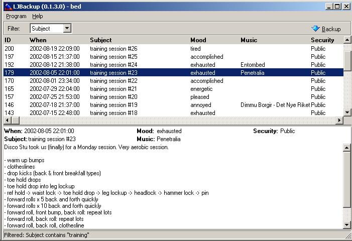 LJBackup